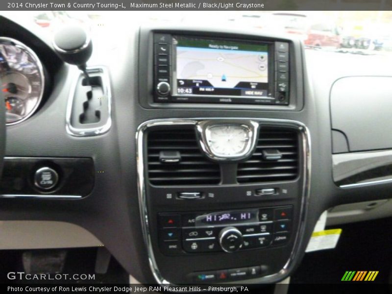 Maximum Steel Metallic / Black/Light Graystone 2014 Chrysler Town & Country Touring-L
