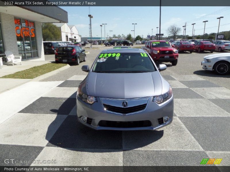 Forged Silver Metallic / Taupe 2012 Acura TSX Sedan