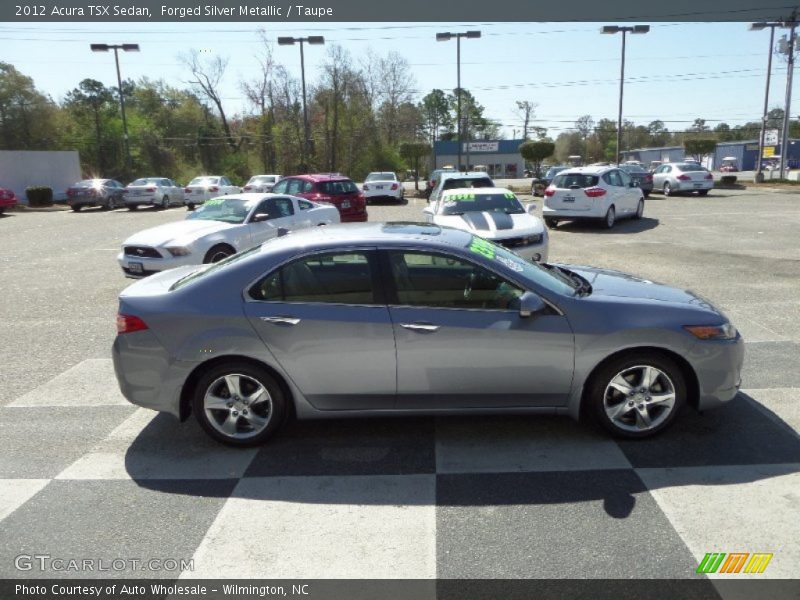 Forged Silver Metallic / Taupe 2012 Acura TSX Sedan