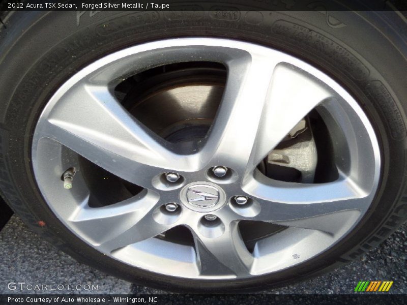 Forged Silver Metallic / Taupe 2012 Acura TSX Sedan