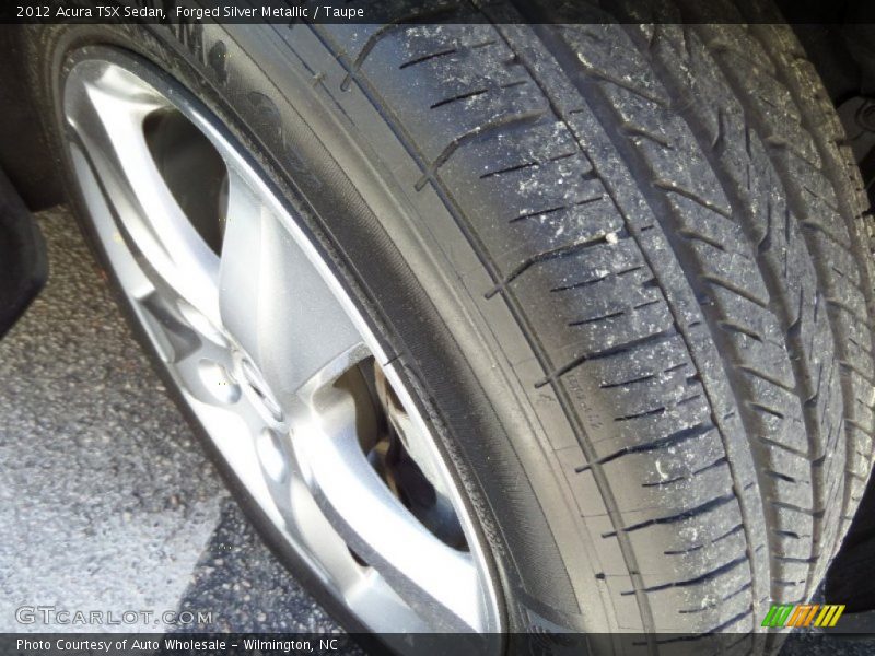 Forged Silver Metallic / Taupe 2012 Acura TSX Sedan