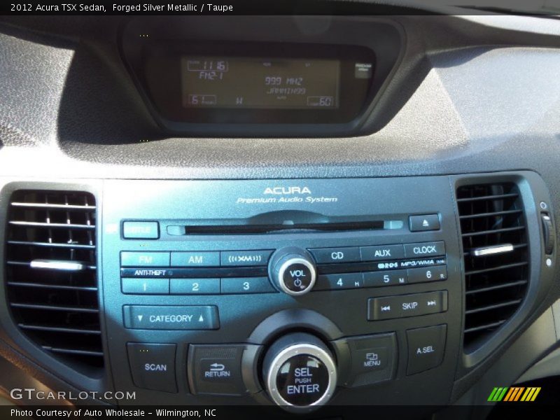 Forged Silver Metallic / Taupe 2012 Acura TSX Sedan