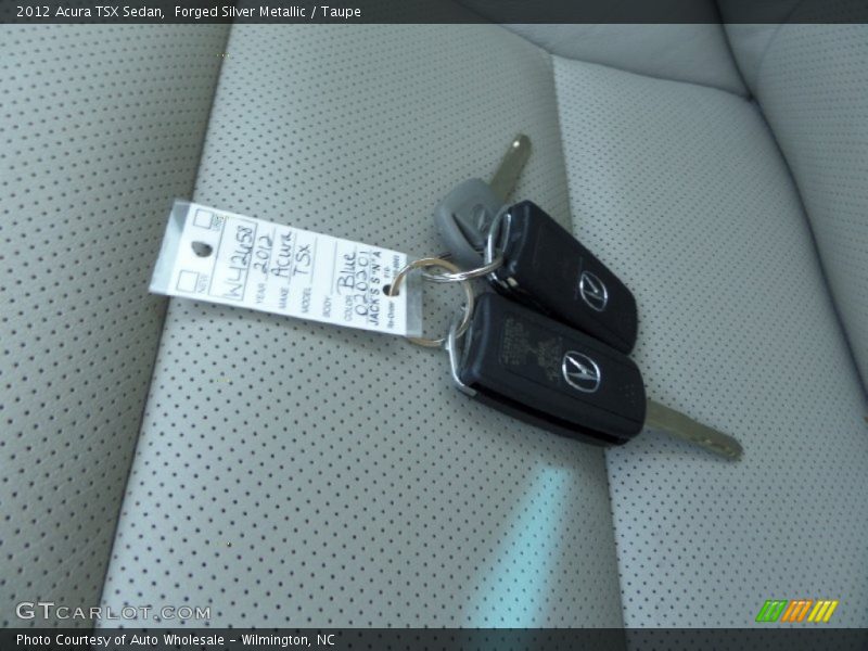 Forged Silver Metallic / Taupe 2012 Acura TSX Sedan