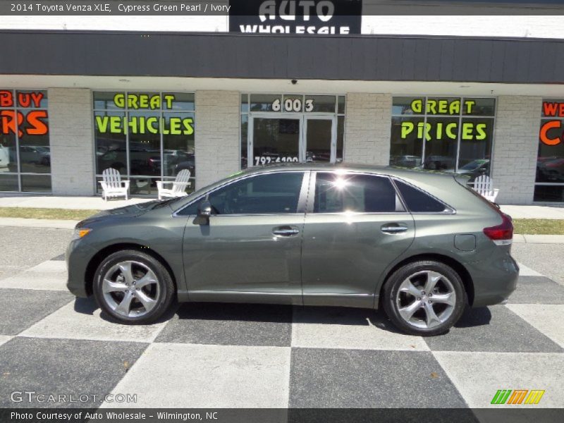 Cypress Green Pearl / Ivory 2014 Toyota Venza XLE