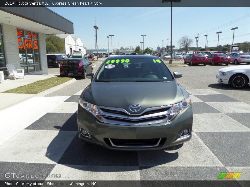 Cypress Green Pearl / Ivory 2014 Toyota Venza XLE