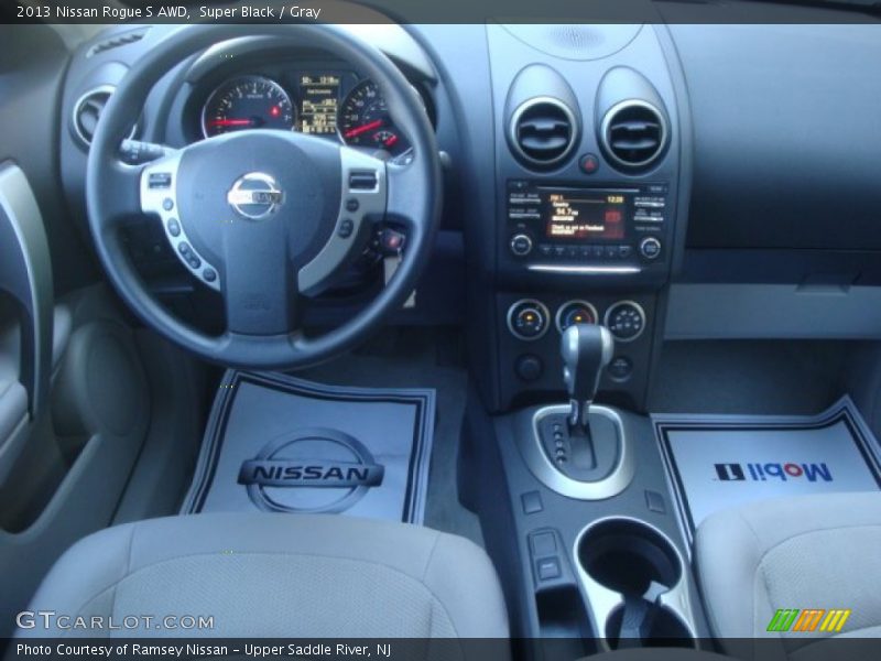 Super Black / Gray 2013 Nissan Rogue S AWD