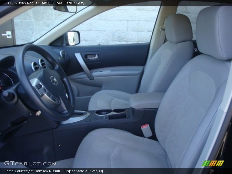Super Black / Gray 2013 Nissan Rogue S AWD