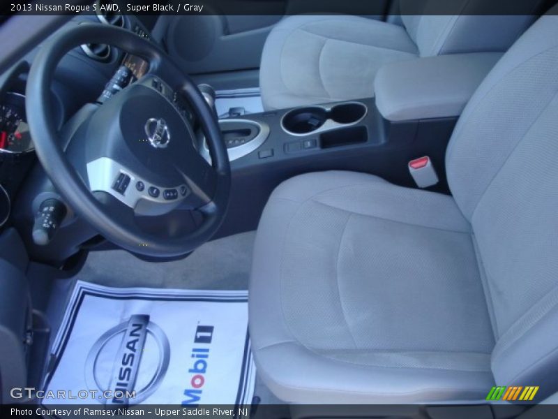 Super Black / Gray 2013 Nissan Rogue S AWD
