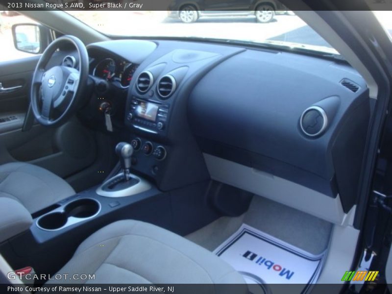Super Black / Gray 2013 Nissan Rogue S AWD