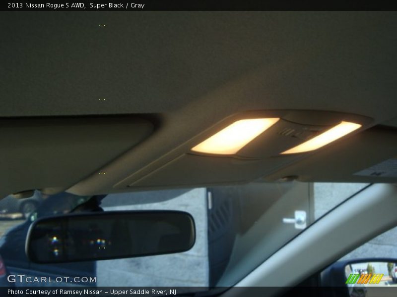 Super Black / Gray 2013 Nissan Rogue S AWD