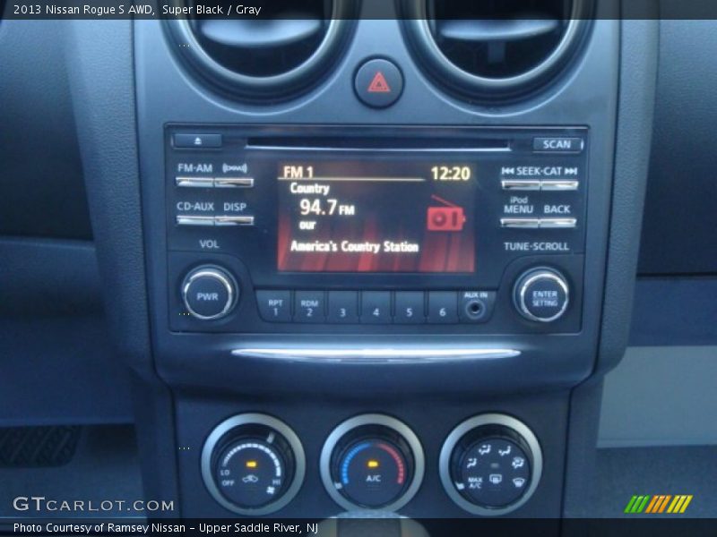 Super Black / Gray 2013 Nissan Rogue S AWD
