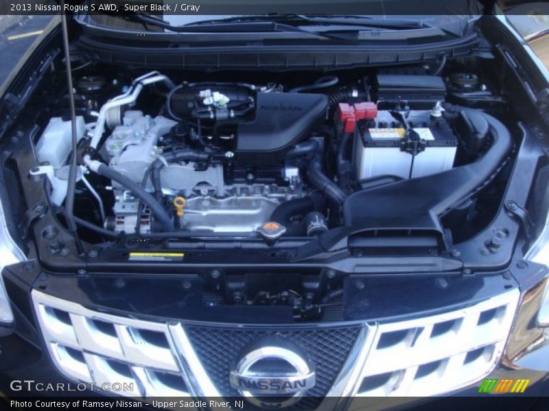 Super Black / Gray 2013 Nissan Rogue S AWD