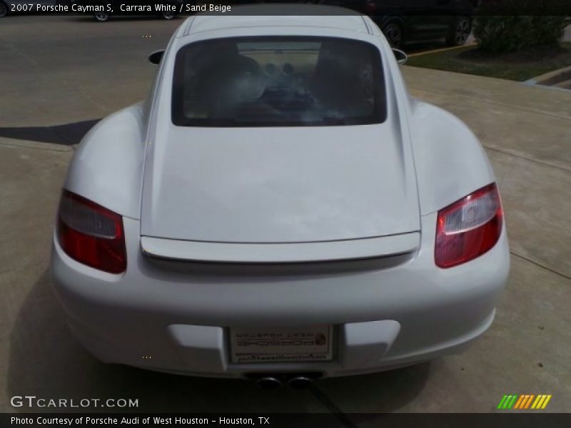 Carrara White / Sand Beige 2007 Porsche Cayman S