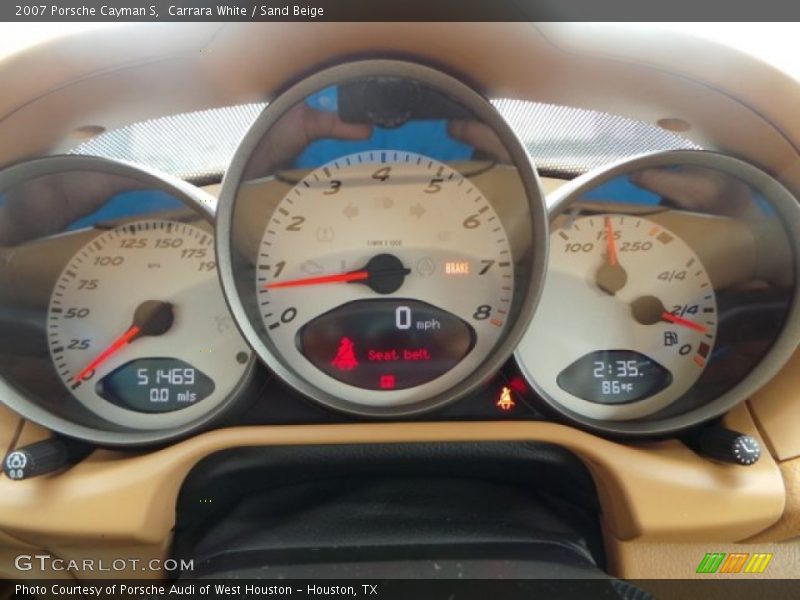 Carrara White / Sand Beige 2007 Porsche Cayman S
