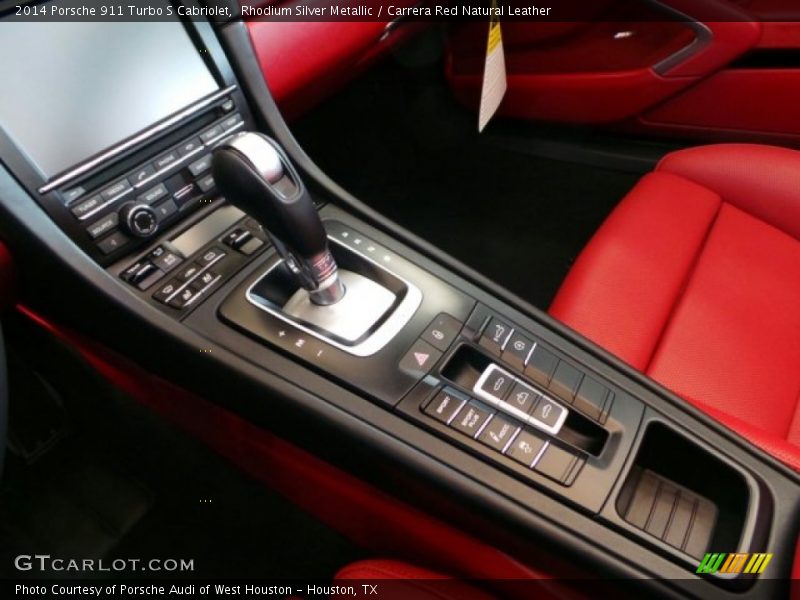 Rhodium Silver Metallic / Carrera Red Natural Leather 2014 Porsche 911 Turbo S Cabriolet
