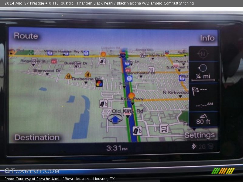Phantom Black Pearl / Black Valcona w/Diamond Contrast Stitching 2014 Audi S7 Prestige 4.0 TFSI quattro