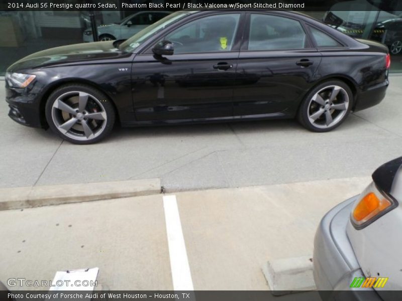 Phantom Black Pearl / Black Valcona w/Sport Stitched Diamond 2014 Audi S6 Prestige quattro Sedan