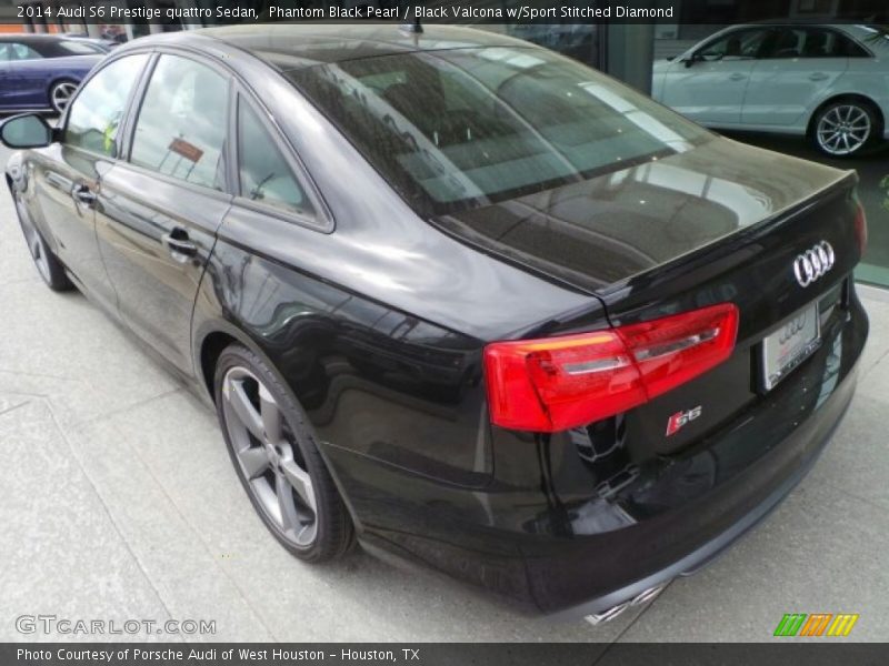 Phantom Black Pearl / Black Valcona w/Sport Stitched Diamond 2014 Audi S6 Prestige quattro Sedan