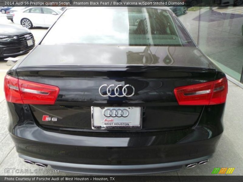 Phantom Black Pearl / Black Valcona w/Sport Stitched Diamond 2014 Audi S6 Prestige quattro Sedan