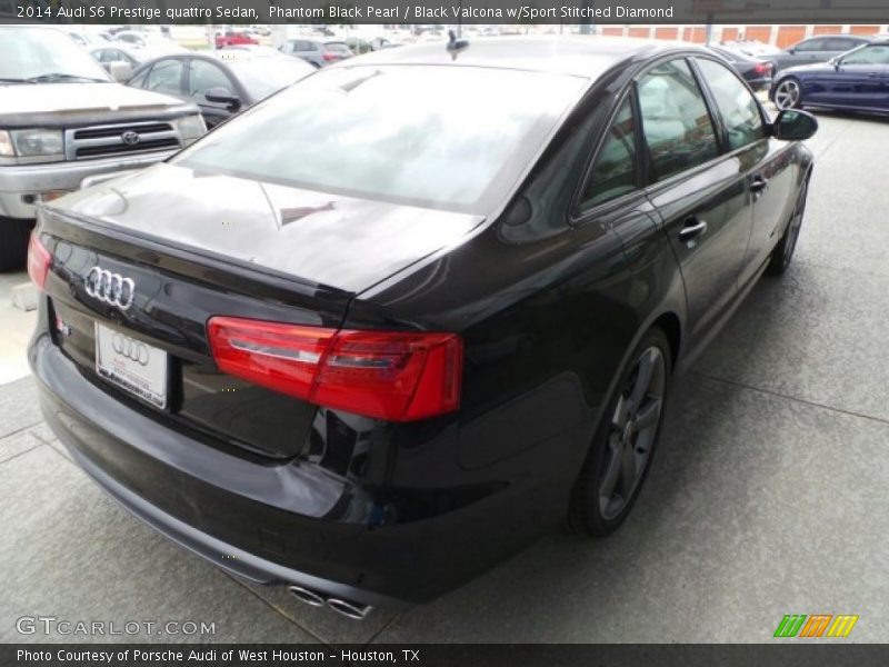 Phantom Black Pearl / Black Valcona w/Sport Stitched Diamond 2014 Audi S6 Prestige quattro Sedan