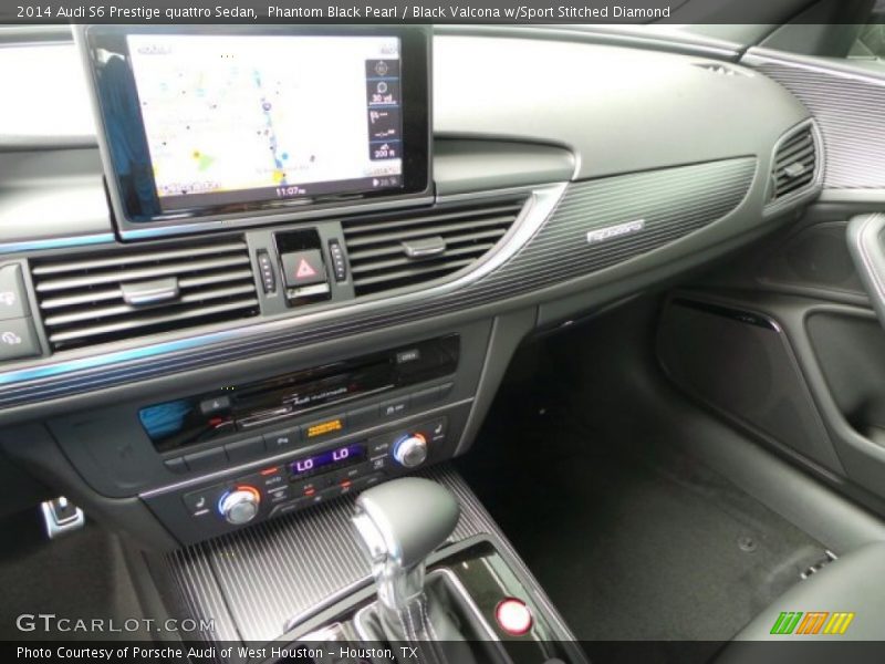 Phantom Black Pearl / Black Valcona w/Sport Stitched Diamond 2014 Audi S6 Prestige quattro Sedan