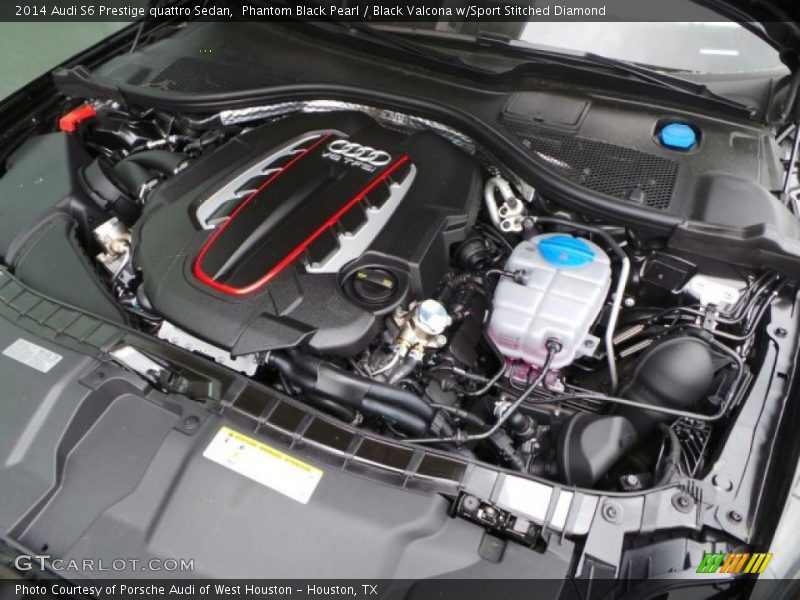 Phantom Black Pearl / Black Valcona w/Sport Stitched Diamond 2014 Audi S6 Prestige quattro Sedan