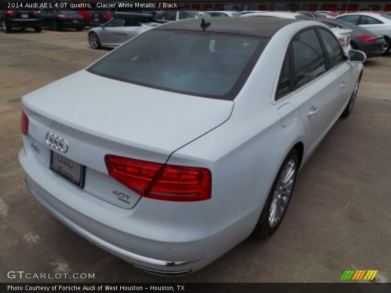 Glacier White Metallic / Black 2014 Audi A8 L 4.0T quattro