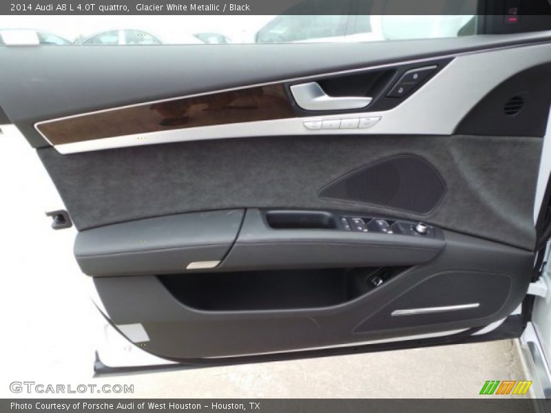 Glacier White Metallic / Black 2014 Audi A8 L 4.0T quattro