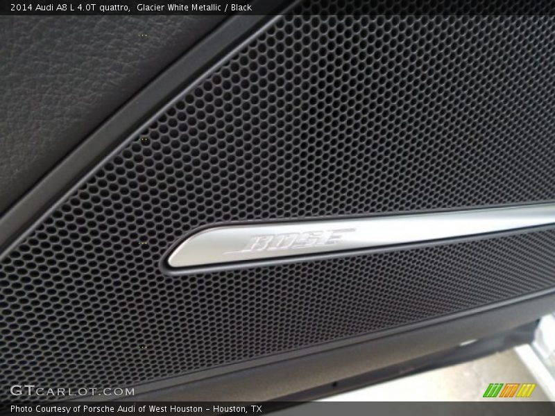 Glacier White Metallic / Black 2014 Audi A8 L 4.0T quattro