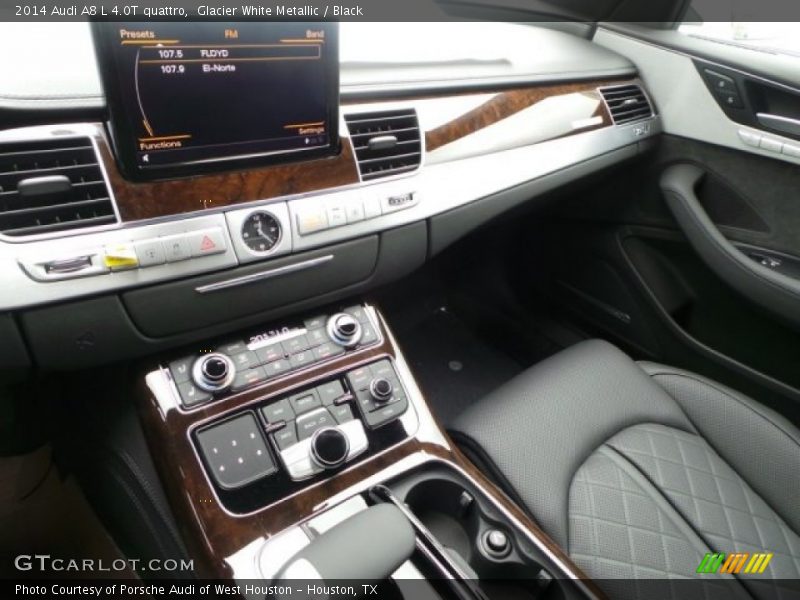Glacier White Metallic / Black 2014 Audi A8 L 4.0T quattro