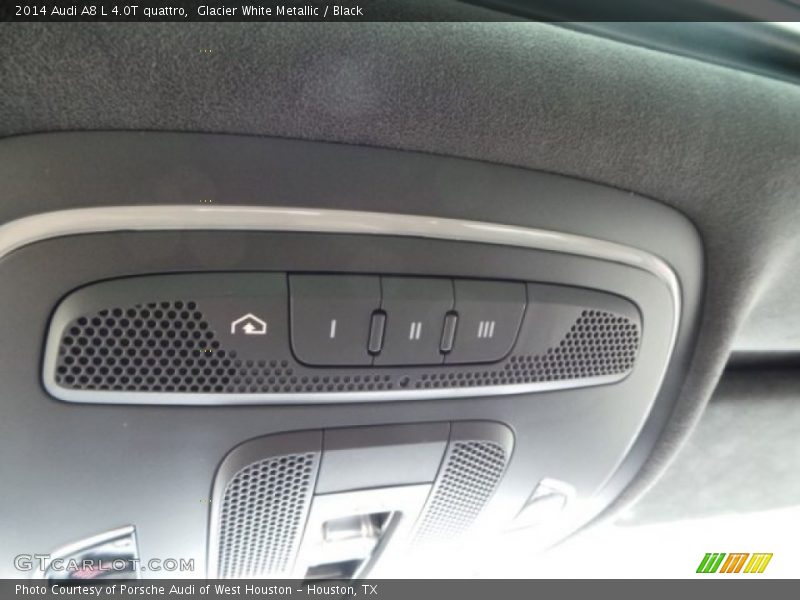 Glacier White Metallic / Black 2014 Audi A8 L 4.0T quattro