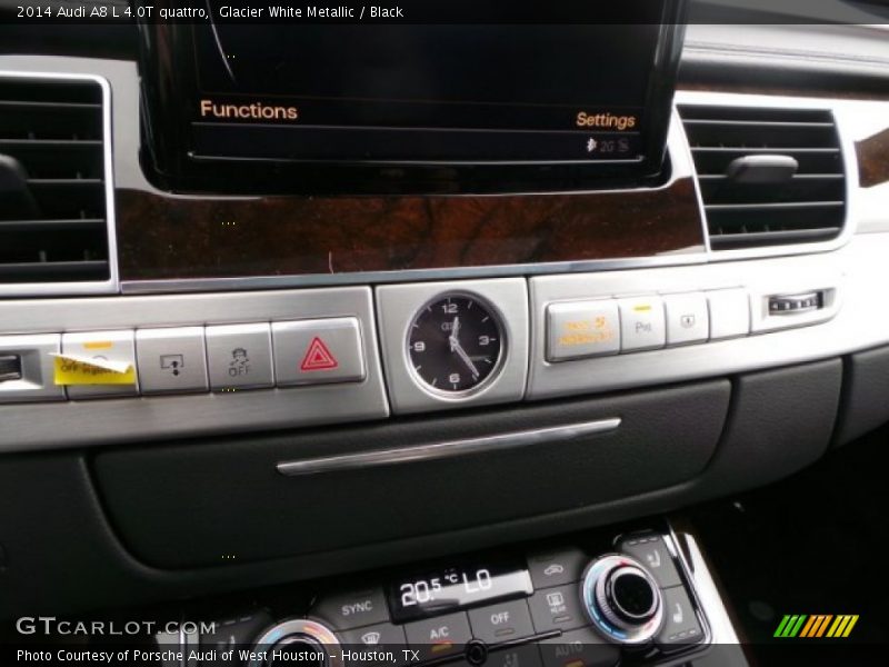 Glacier White Metallic / Black 2014 Audi A8 L 4.0T quattro