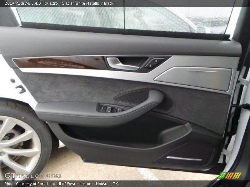 Glacier White Metallic / Black 2014 Audi A8 L 4.0T quattro