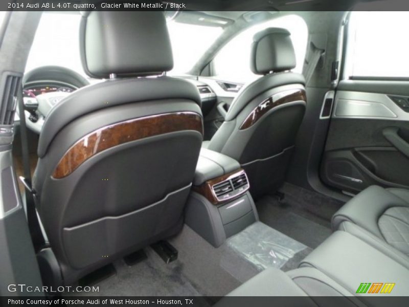 Glacier White Metallic / Black 2014 Audi A8 L 4.0T quattro