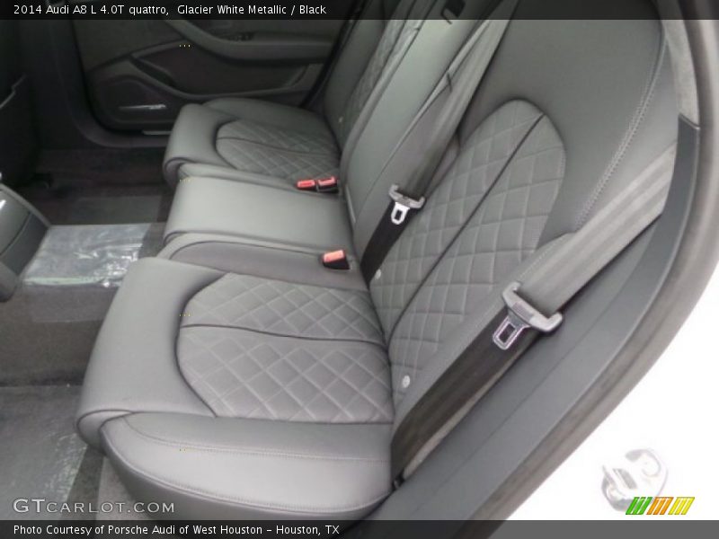 Glacier White Metallic / Black 2014 Audi A8 L 4.0T quattro