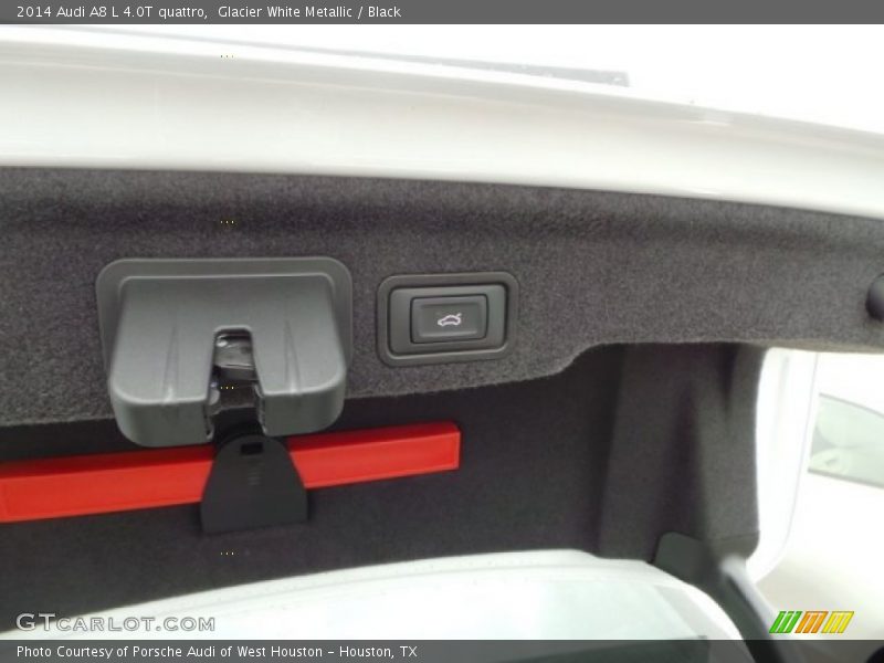 Glacier White Metallic / Black 2014 Audi A8 L 4.0T quattro