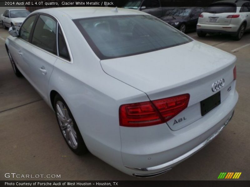 Glacier White Metallic / Black 2014 Audi A8 L 4.0T quattro