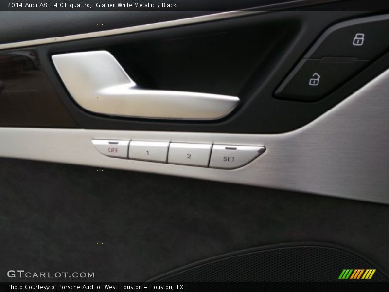 Glacier White Metallic / Black 2014 Audi A8 L 4.0T quattro