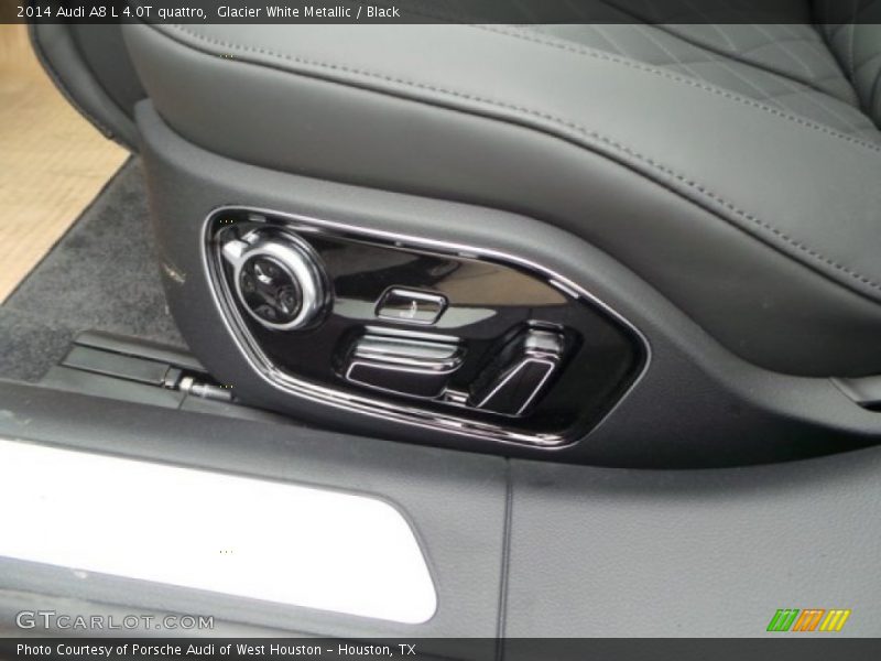Glacier White Metallic / Black 2014 Audi A8 L 4.0T quattro