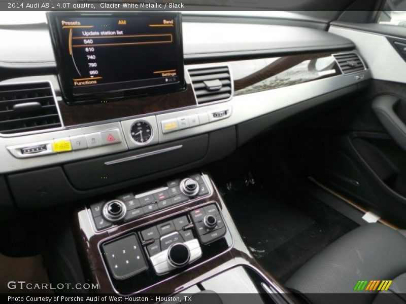 Glacier White Metallic / Black 2014 Audi A8 L 4.0T quattro