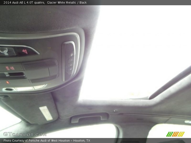 Glacier White Metallic / Black 2014 Audi A8 L 4.0T quattro