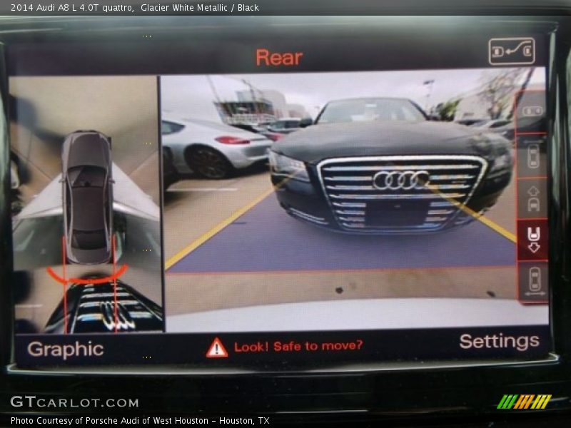 Glacier White Metallic / Black 2014 Audi A8 L 4.0T quattro