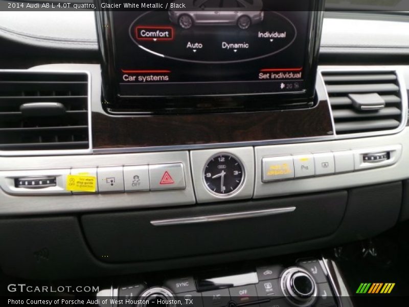 Glacier White Metallic / Black 2014 Audi A8 L 4.0T quattro