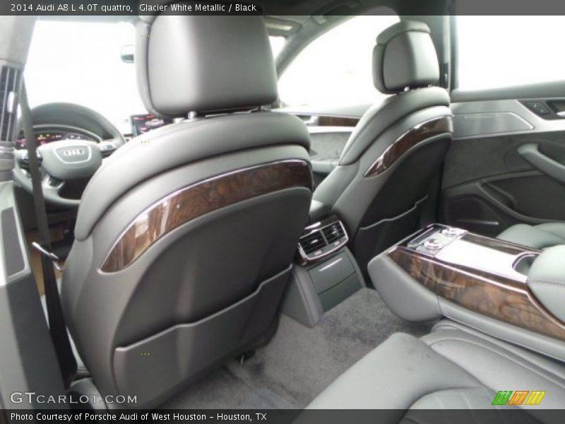 Glacier White Metallic / Black 2014 Audi A8 L 4.0T quattro