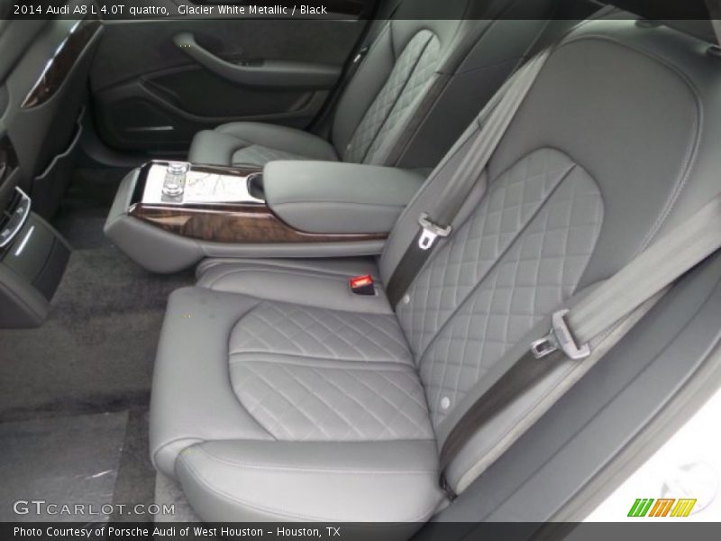 Glacier White Metallic / Black 2014 Audi A8 L 4.0T quattro
