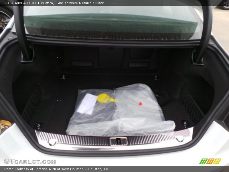 Glacier White Metallic / Black 2014 Audi A8 L 4.0T quattro
