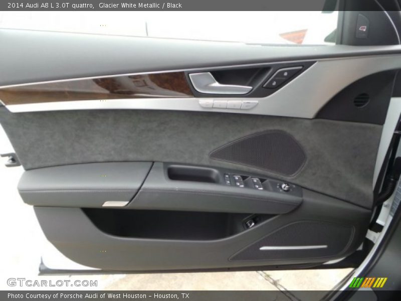 Glacier White Metallic / Black 2014 Audi A8 L 3.0T quattro