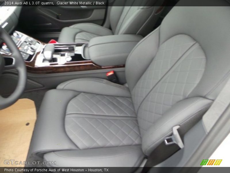 Glacier White Metallic / Black 2014 Audi A8 L 3.0T quattro
