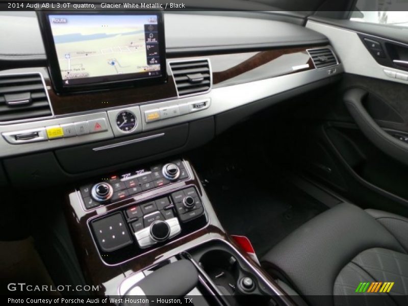 Glacier White Metallic / Black 2014 Audi A8 L 3.0T quattro