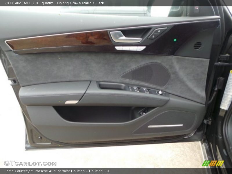 Oolong Gray Metallic / Black 2014 Audi A8 L 3.0T quattro